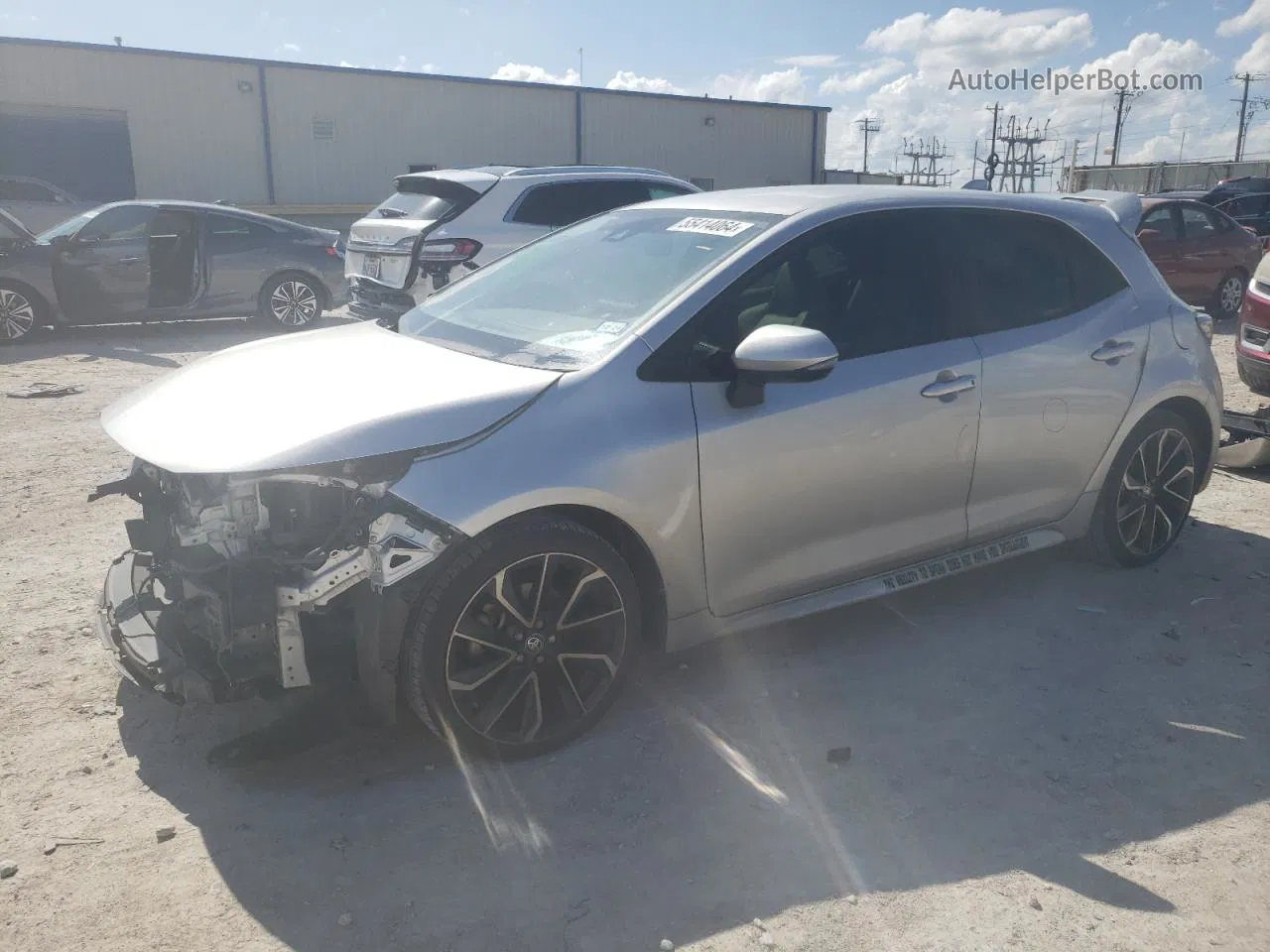 2019 Toyota Corolla Se Серебряный vin: JTNK4RBE6K3063322