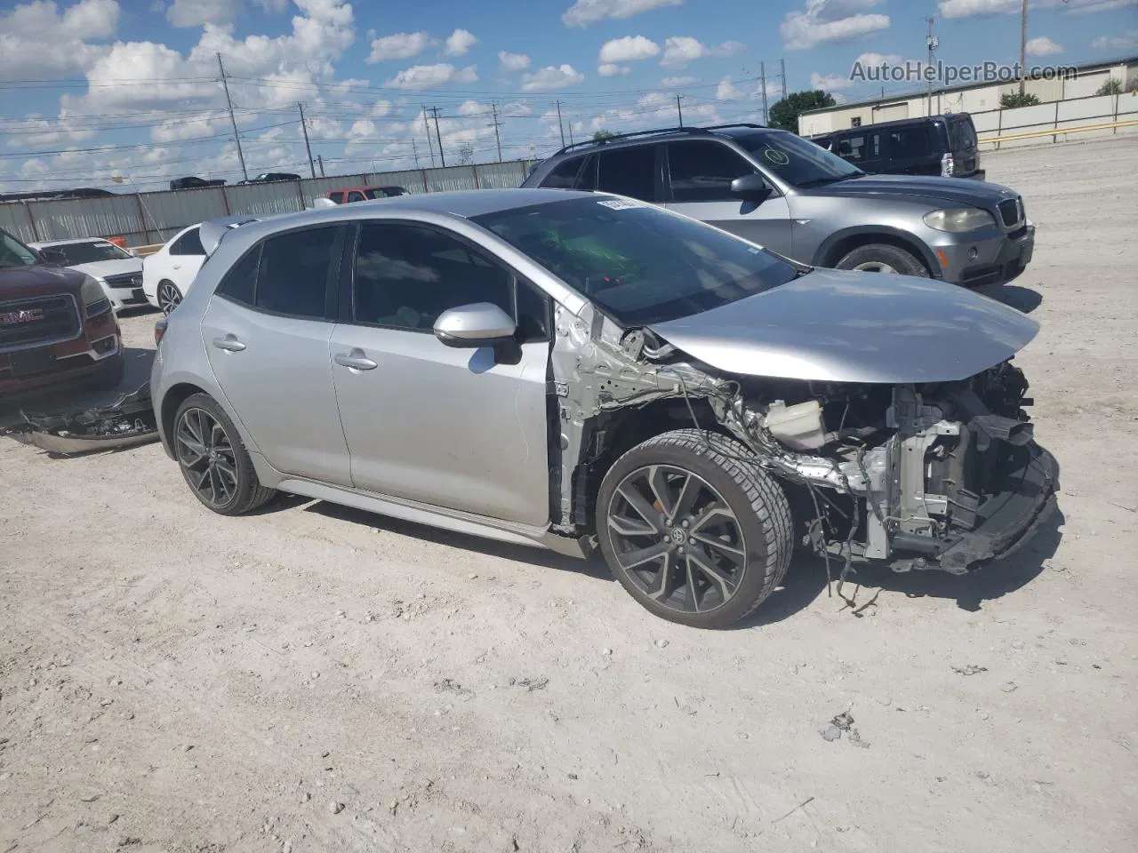 2019 Toyota Corolla Se Silver vin: JTNK4RBE6K3063322