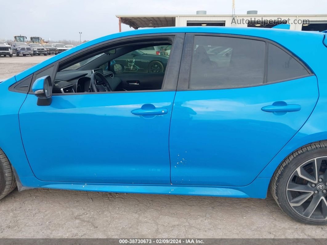 2019 Toyota Corolla Xse Blue vin: JTNK4RBE6K3064079