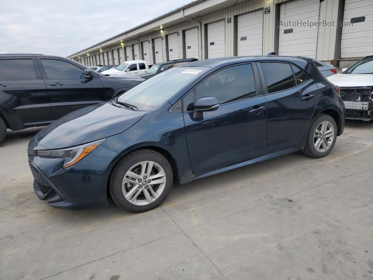 2019 Toyota Corolla Se Blue vin: JTNK4RBE6K3070027