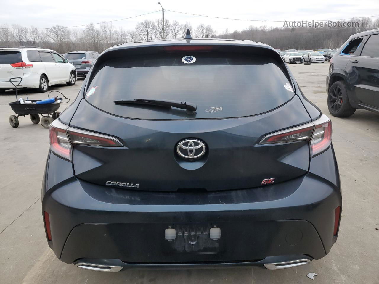 2019 Toyota Corolla Se Blue vin: JTNK4RBE6K3070027