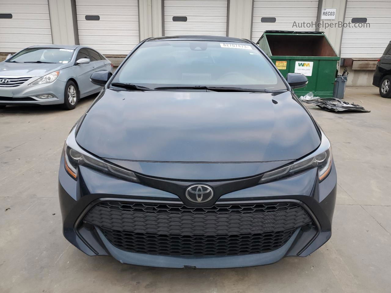 2019 Toyota Corolla Se Blue vin: JTNK4RBE6K3070027