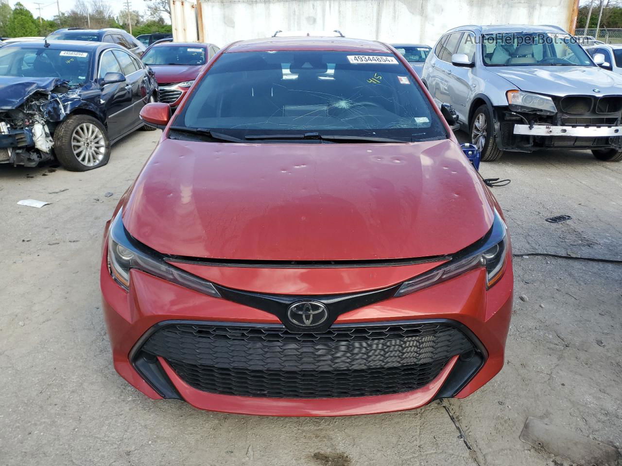 2019 Toyota Corolla Se Красный vin: JTNK4RBE7K3012072