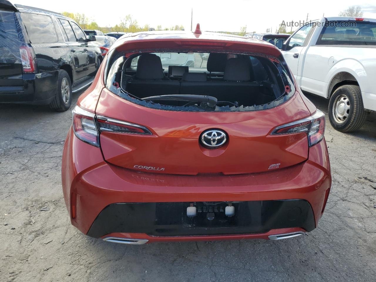 2019 Toyota Corolla Se Red vin: JTNK4RBE7K3012072
