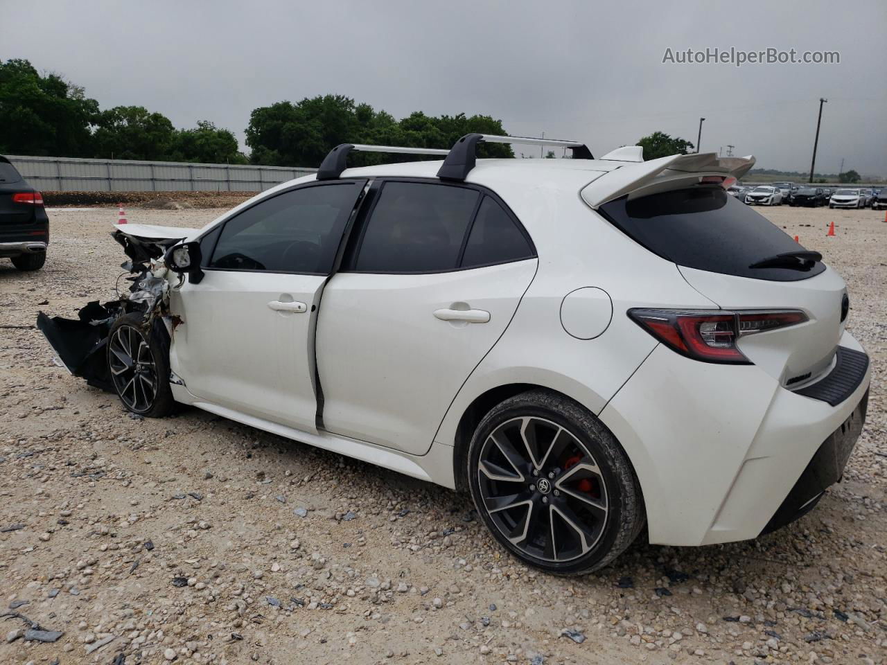 2019 Toyota Corolla Se White vin: JTNK4RBE7K3022455