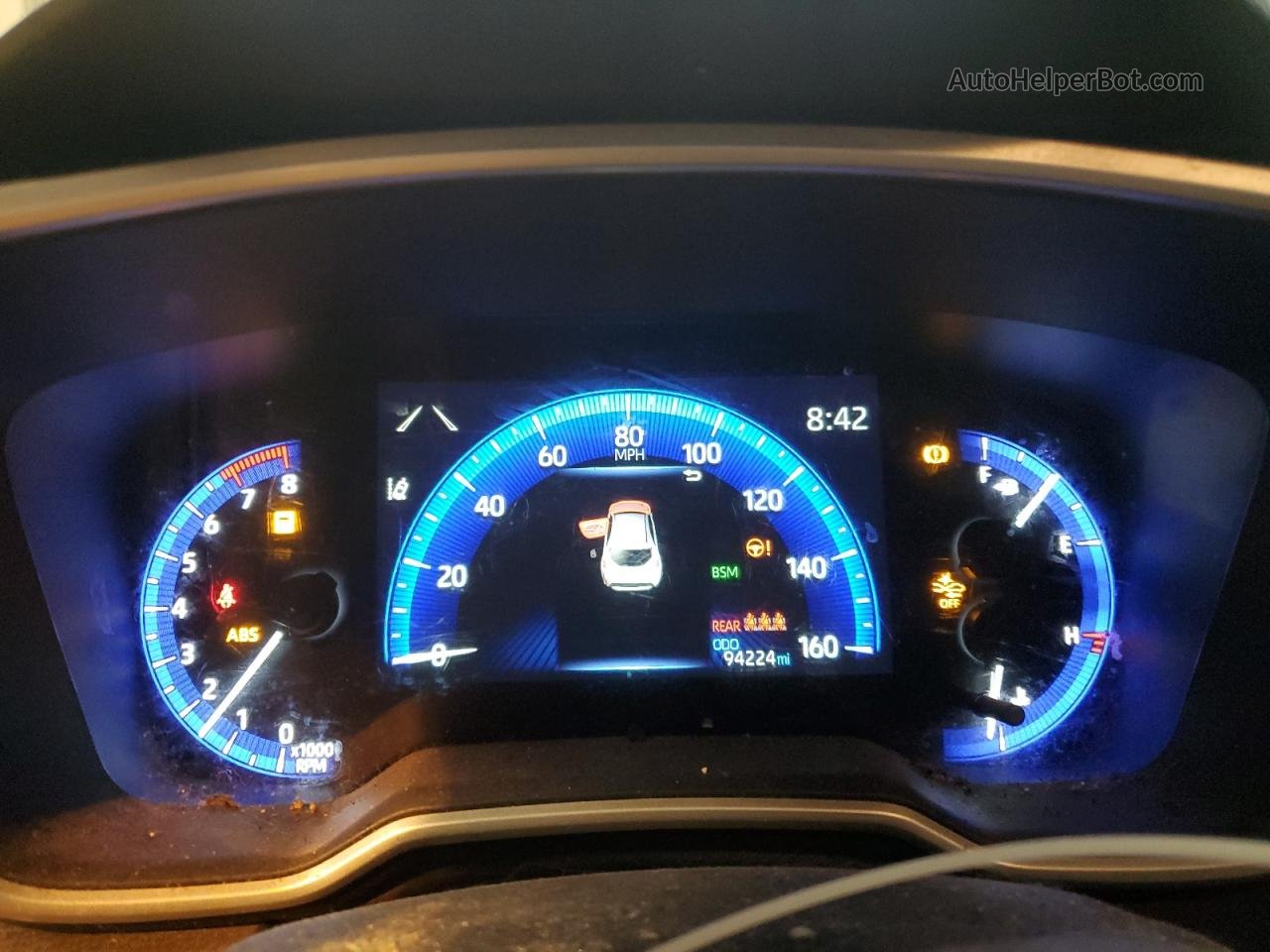 2019 Toyota Corolla Se Синий vin: JTNK4RBE7K3026585