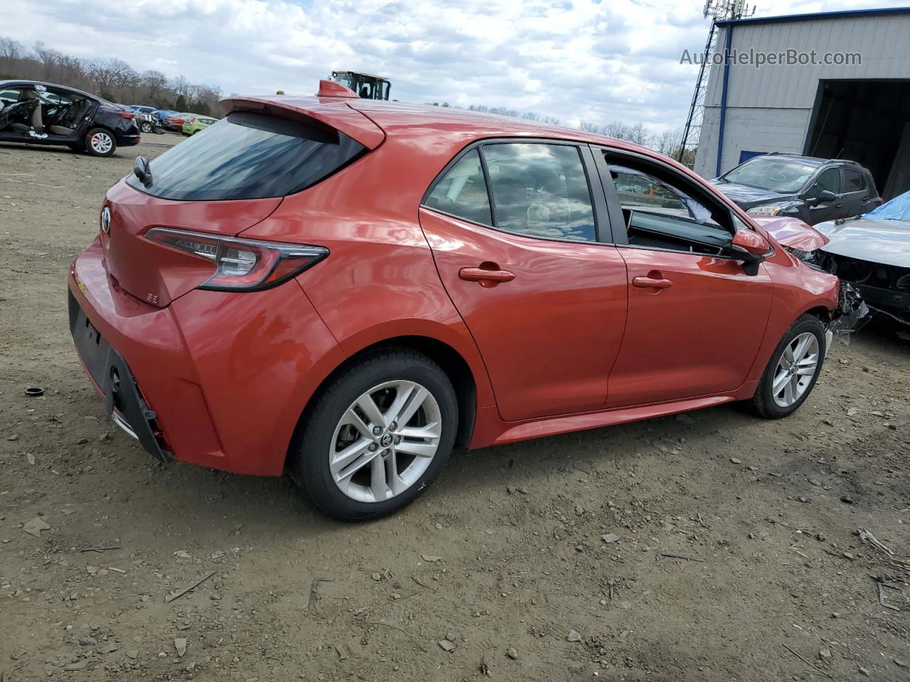 2019 Toyota Corolla Se Red vin: JTNK4RBE7K3041569