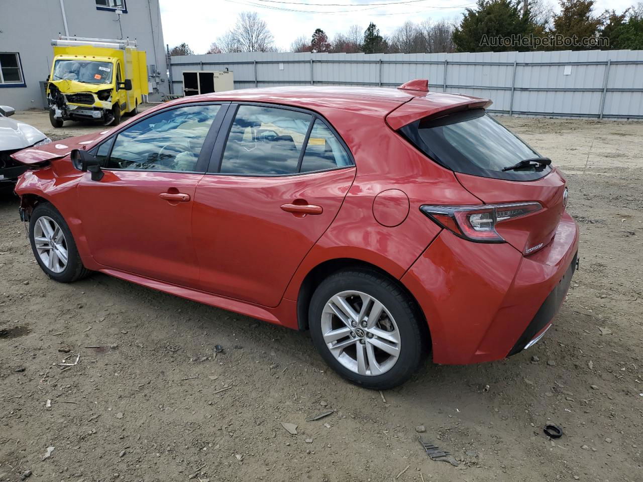 2019 Toyota Corolla Se Red vin: JTNK4RBE7K3041569