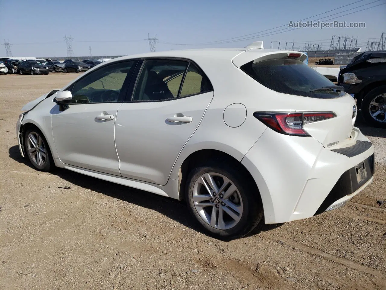 2019 Toyota Corolla Se White vin: JTNK4RBE8K3010010