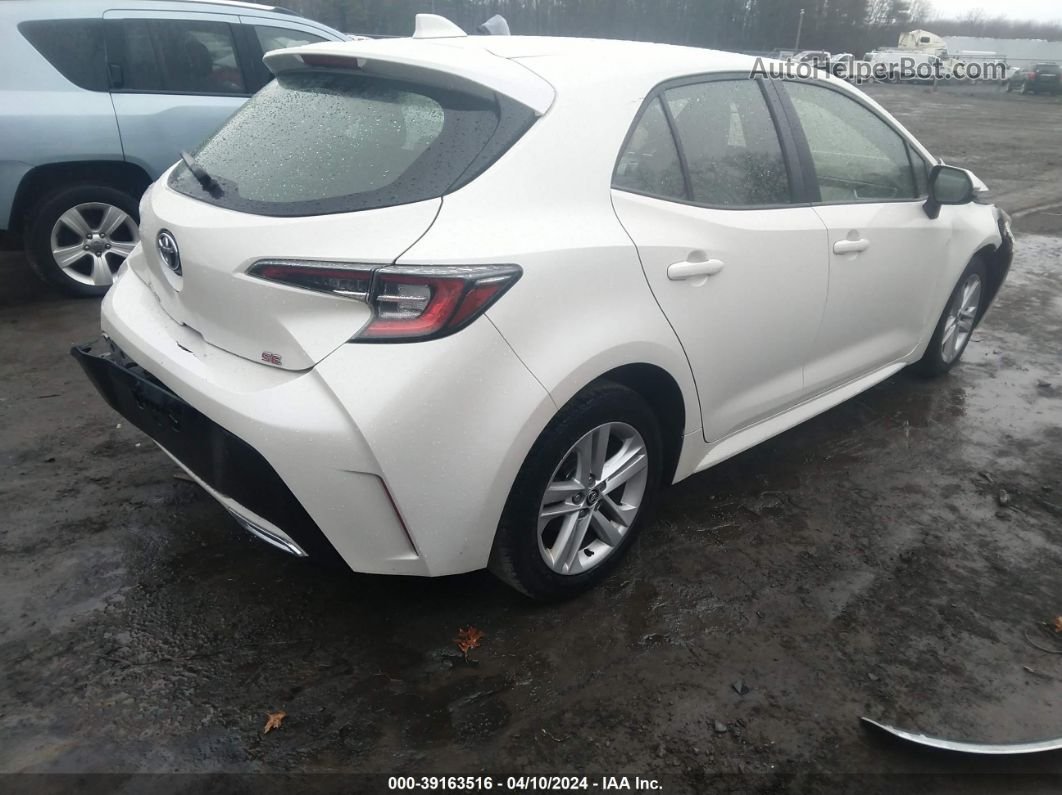 2019 Toyota Corolla Se White vin: JTNK4RBE8K3028894