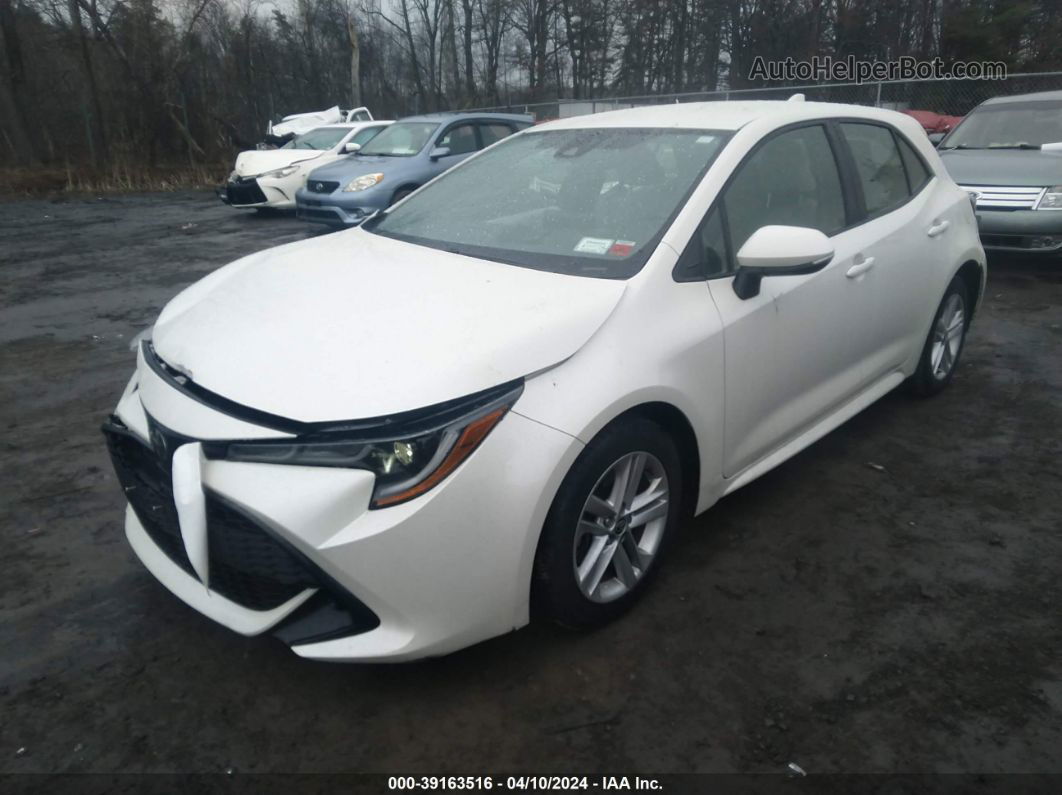 2019 Toyota Corolla Se White vin: JTNK4RBE8K3028894