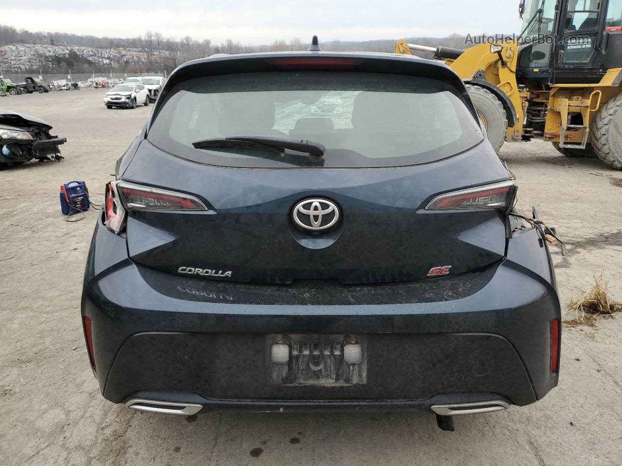 2019 Toyota Corolla Se Blue vin: JTNK4RBE8K3043640