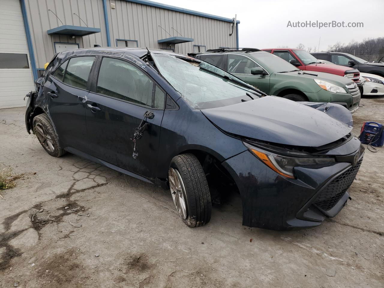 2019 Toyota Corolla Se Blue vin: JTNK4RBE8K3043640