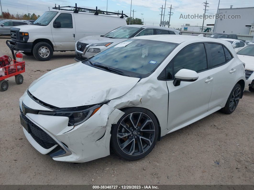 2019 Toyota Corolla Xse White vin: JTNK4RBE8K3045002