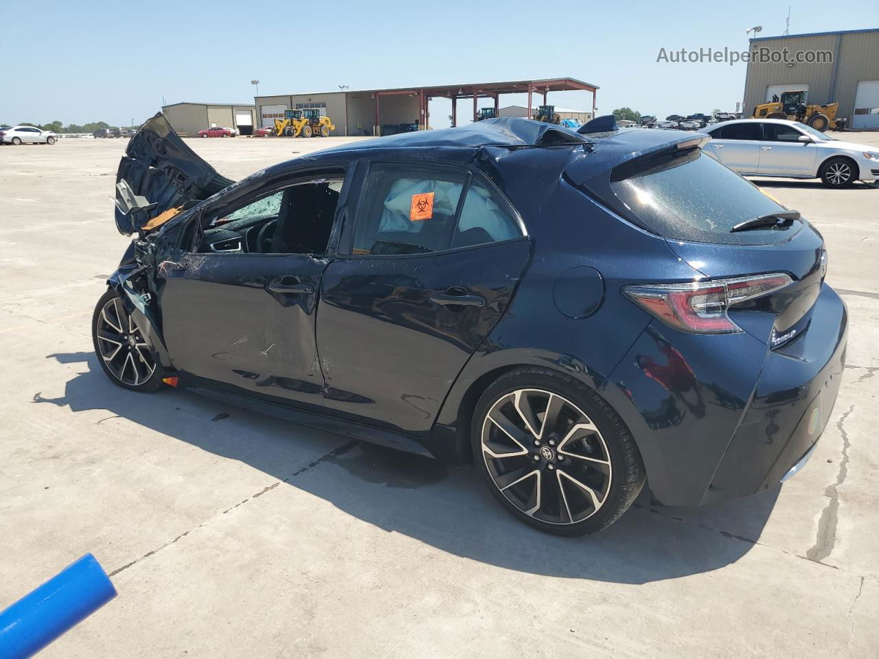 2019 Toyota Corolla Se Blue vin: JTNK4RBE8K3052869