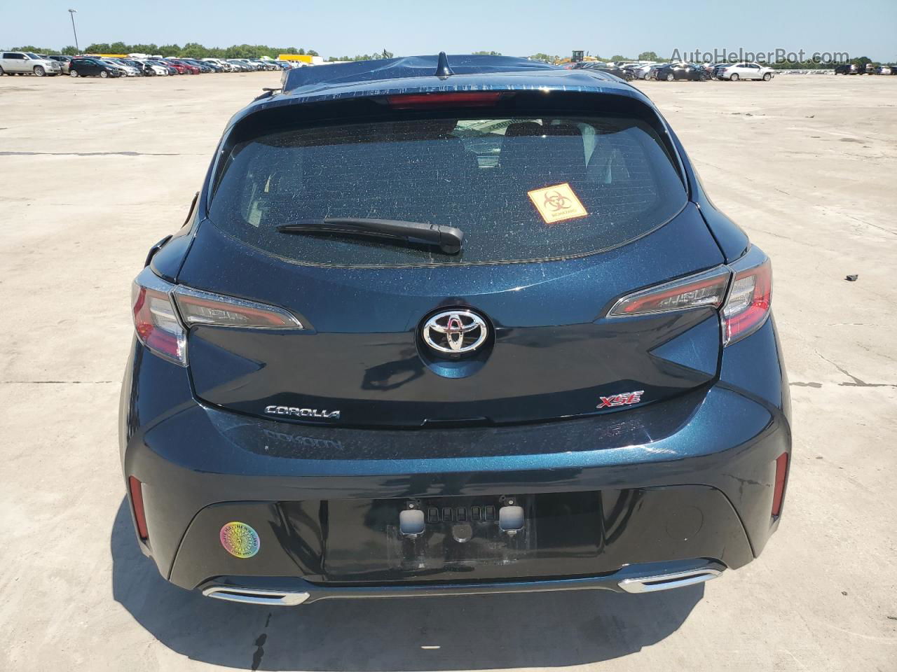 2019 Toyota Corolla Se Blue vin: JTNK4RBE8K3052869