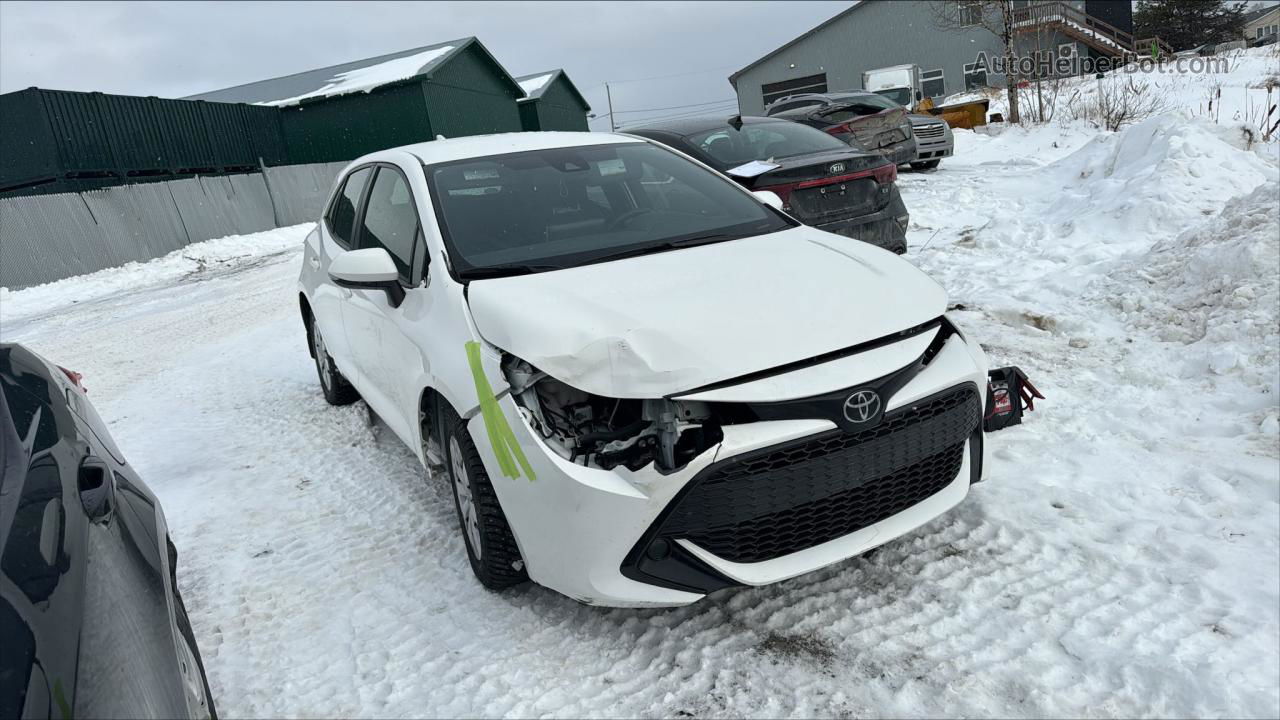 2019 Toyota Corolla Se White vin: JTNK4RBE8K3063080