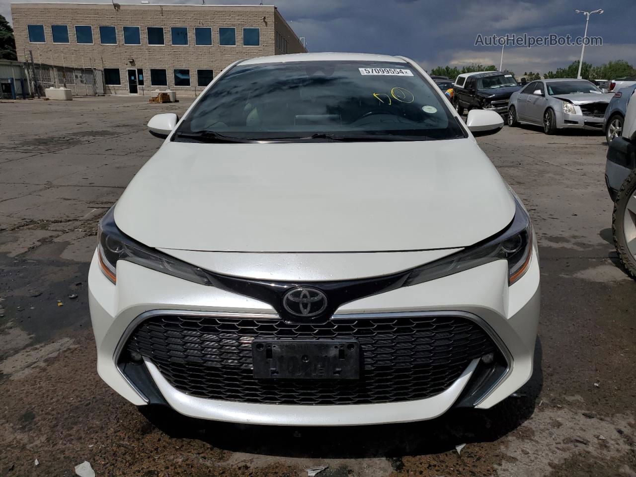 2019 Toyota Corolla Se White vin: JTNK4RBE8K3071650
