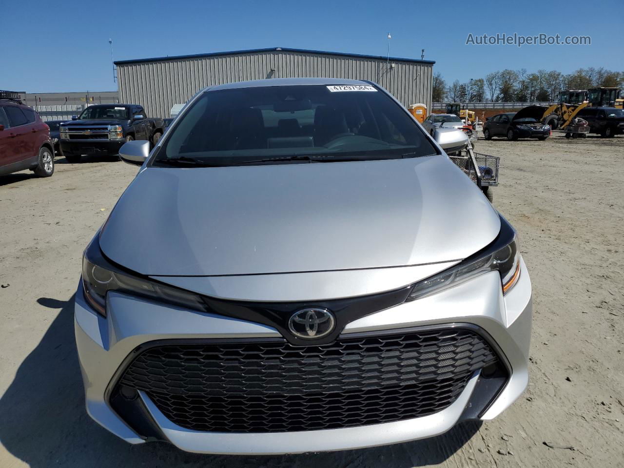 2019 Toyota Corolla Se Серебряный vin: JTNK4RBE9K3007102