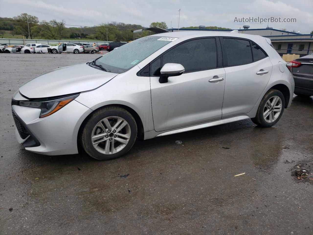 2019 Toyota Corolla Se Silver vin: JTNK4RBE9K3014244