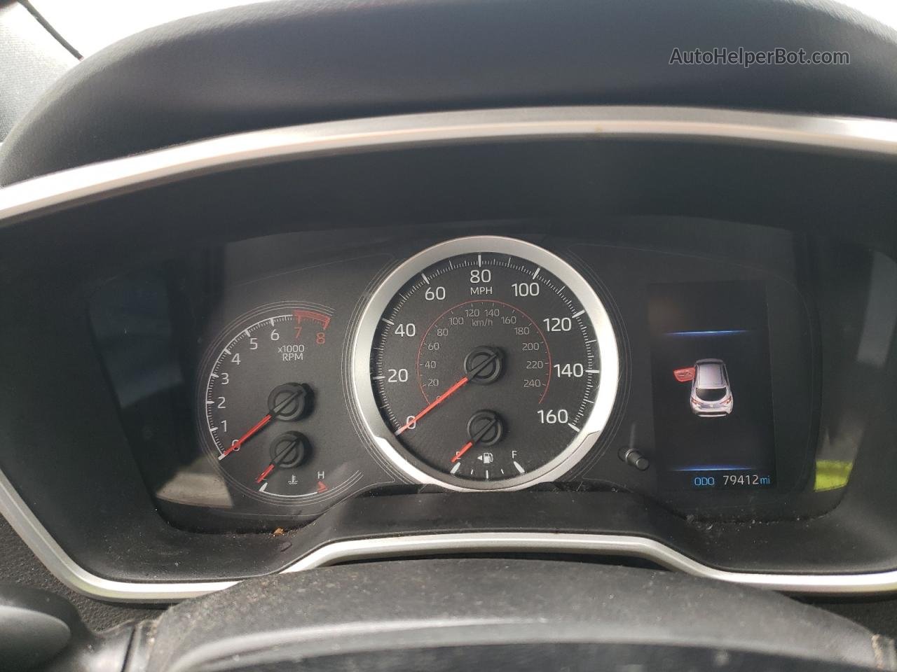 2019 Toyota Corolla Se Серебряный vin: JTNK4RBE9K3014244