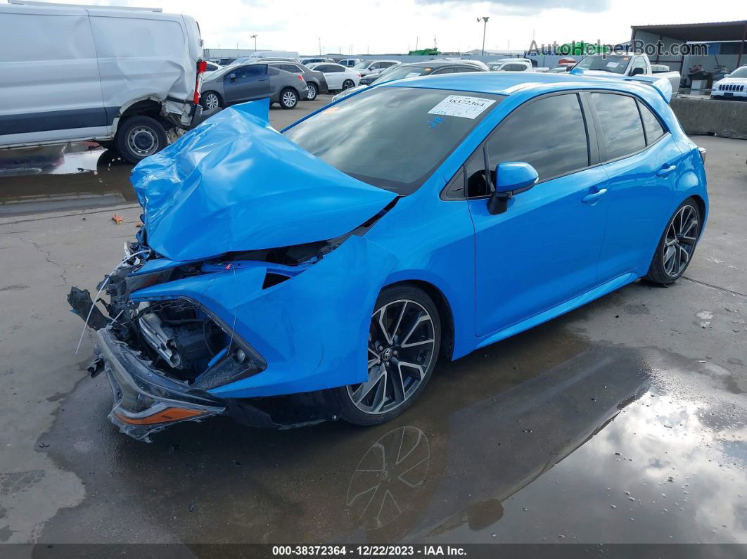 2019 Toyota Corolla Xse Синий vin: JTNK4RBE9K3026717