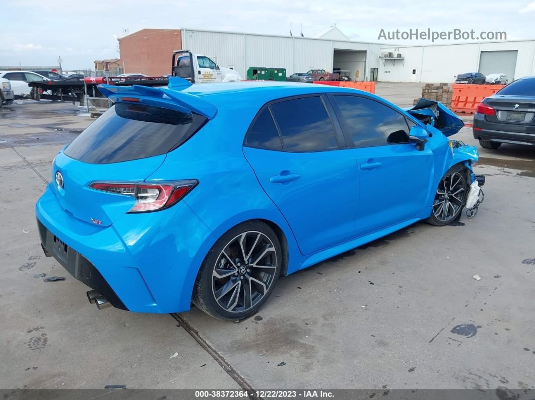 2019 Toyota Corolla Xse Blue vin: JTNK4RBE9K3026717