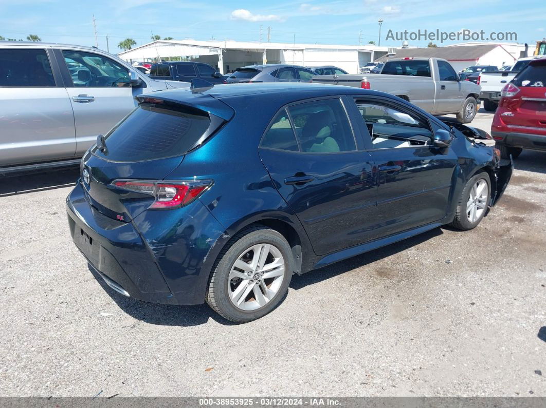 2019 Toyota Corolla Se Dark Blue vin: JTNK4RBE9K3034641