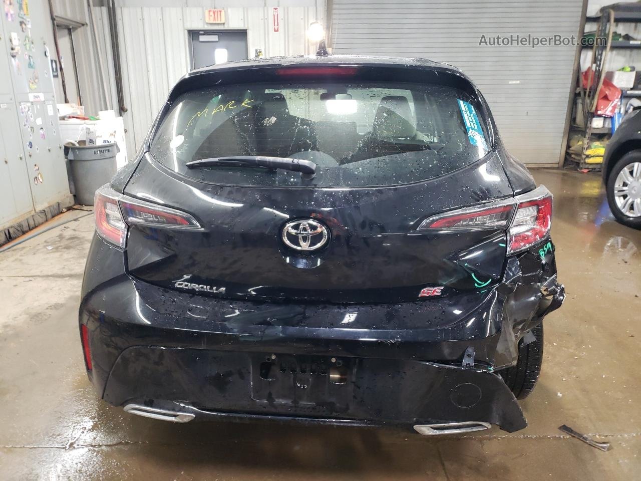 2019 Toyota Corolla Se Black vin: JTNK4RBE9K3043419