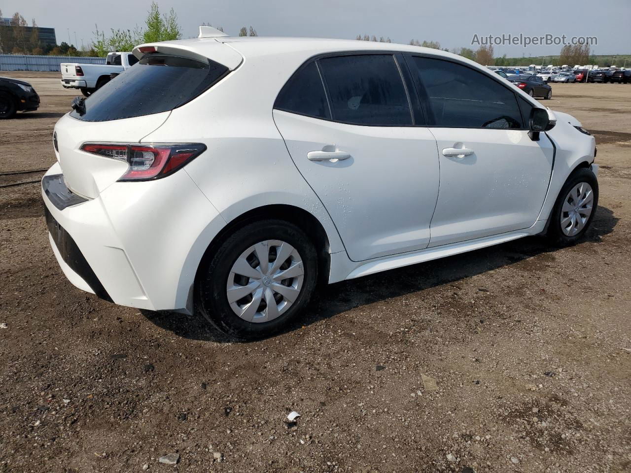 2019 Toyota Corolla Se White vin: JTNK4RBE9K3054873