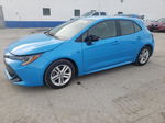 2019 Toyota Corolla Se Blue vin: JTNK4RBE9K3068837