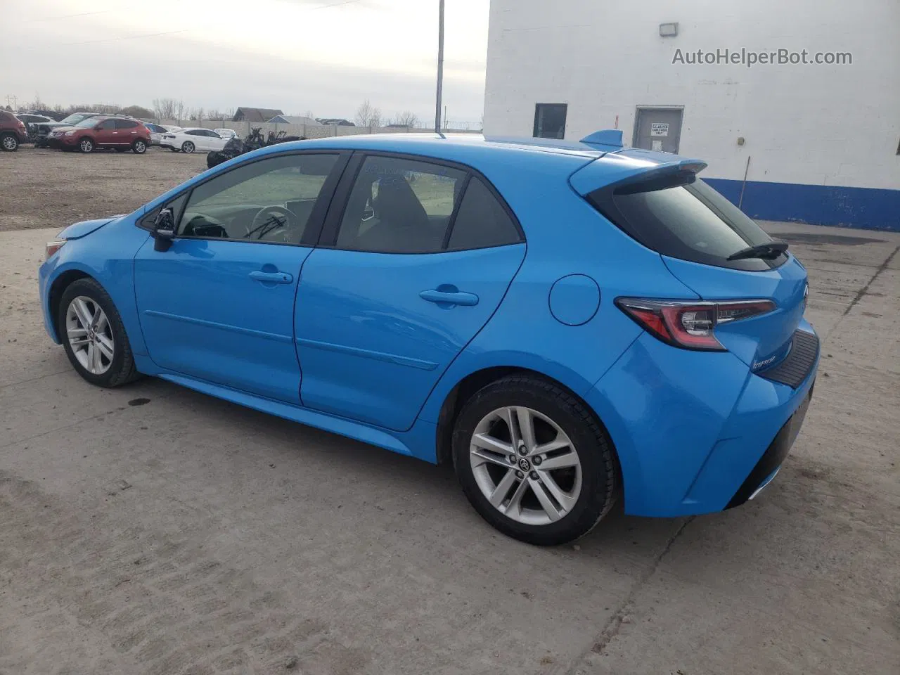 2019 Toyota Corolla Se Синий vin: JTNK4RBE9K3068837