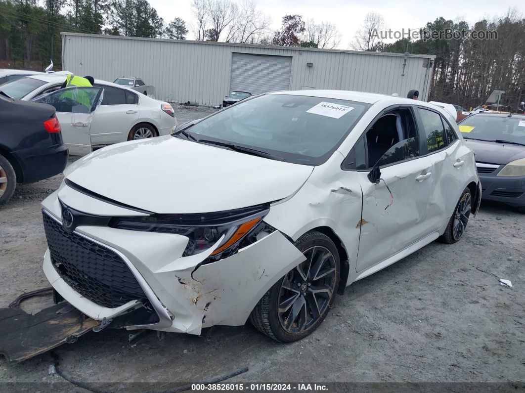 2019 Toyota Corolla Xse White vin: JTNK4RBE9K3071088