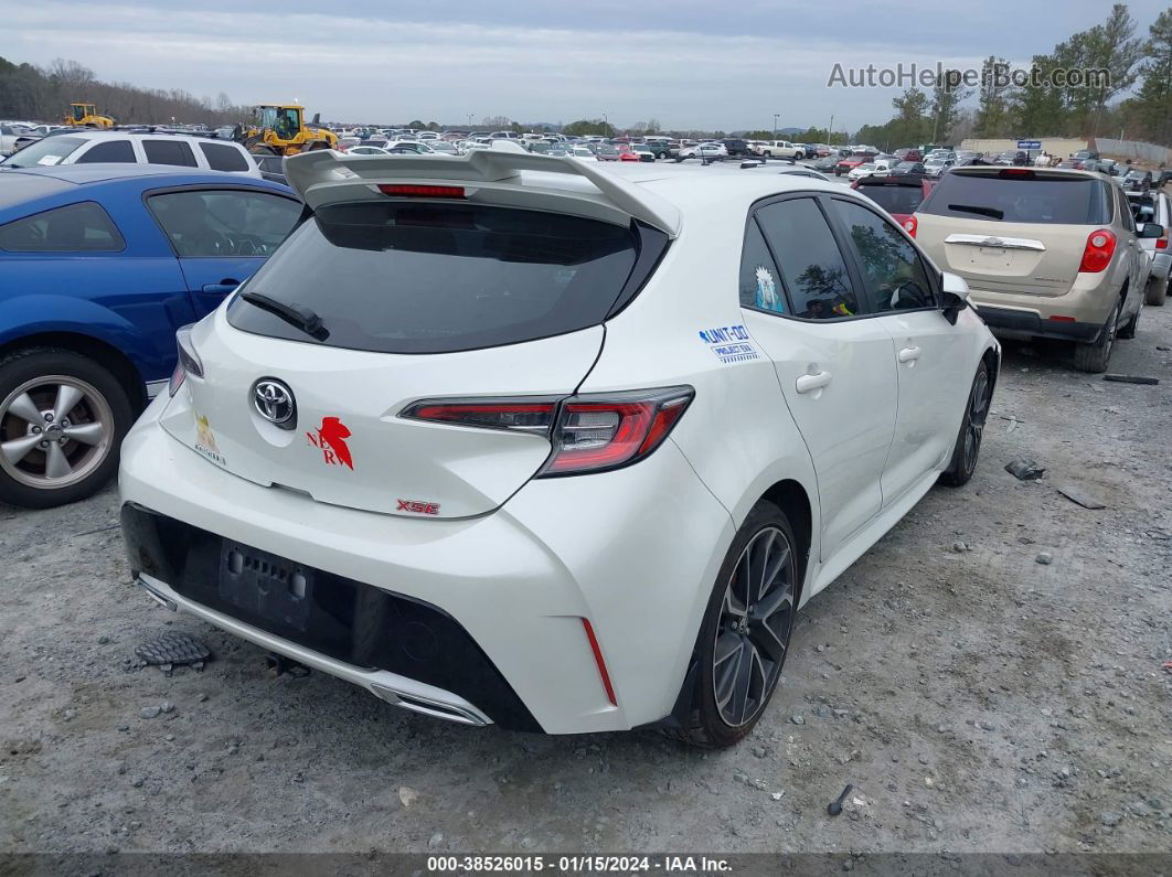 2019 Toyota Corolla Xse White vin: JTNK4RBE9K3071088