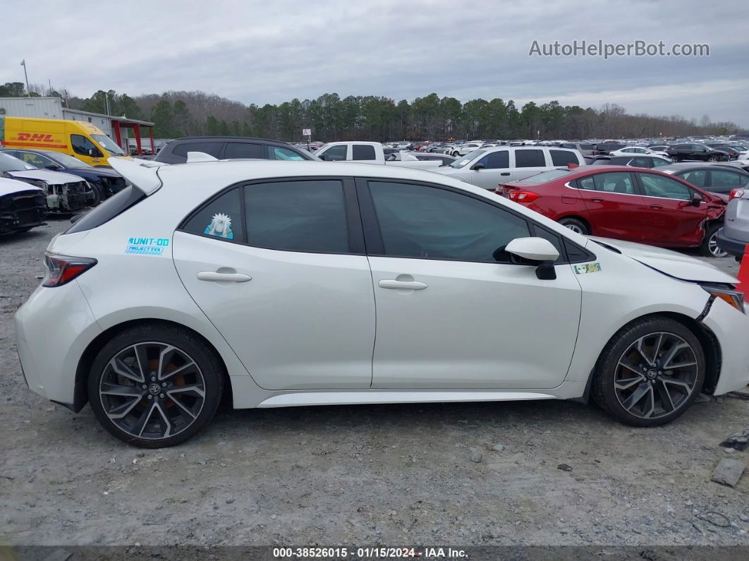 2019 Toyota Corolla Xse White vin: JTNK4RBE9K3071088