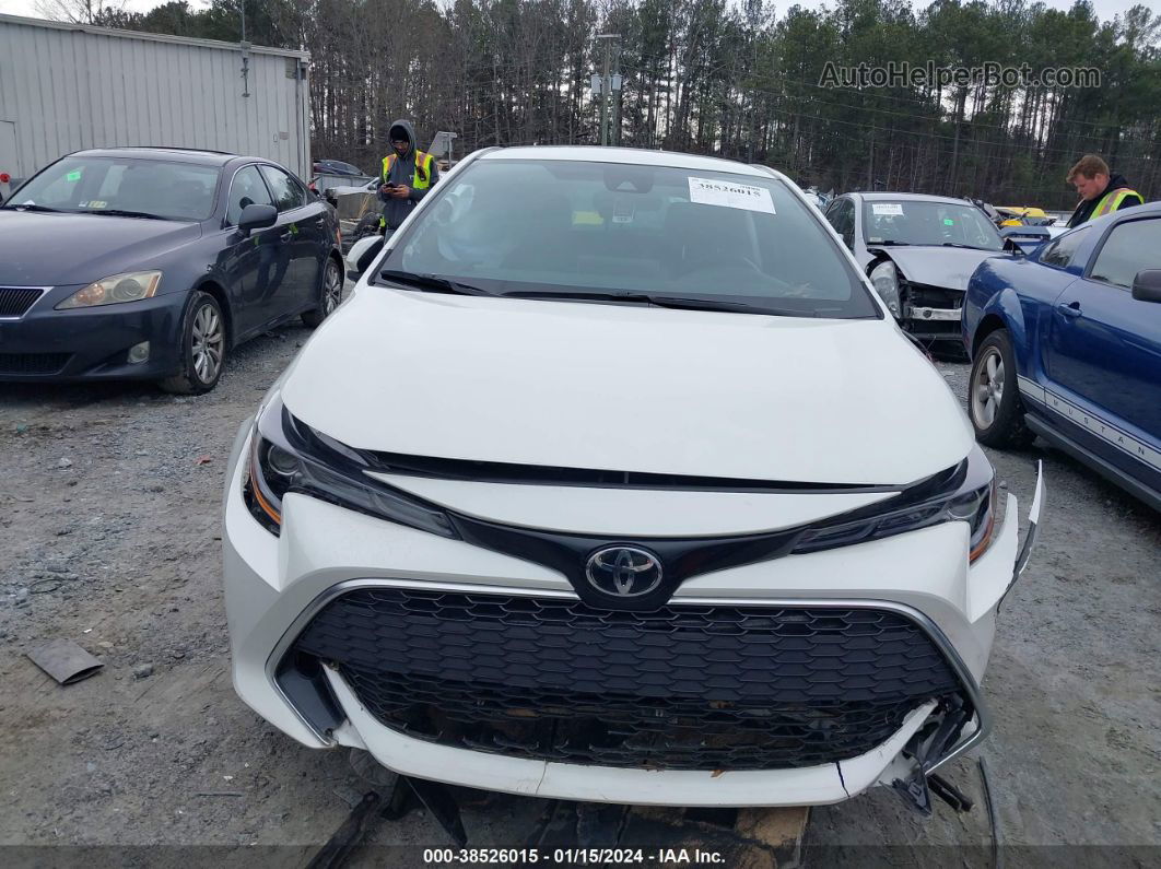 2019 Toyota Corolla Xse White vin: JTNK4RBE9K3071088