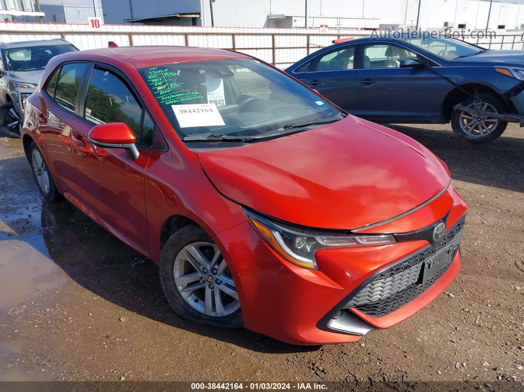 2019 Toyota Corolla Se Red vin: JTNK4RBEXK3016519