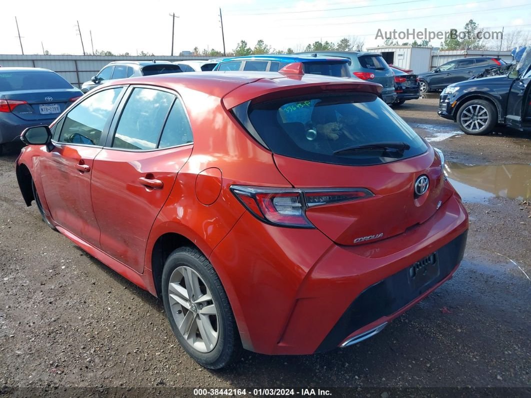 2019 Toyota Corolla Se Red vin: JTNK4RBEXK3016519