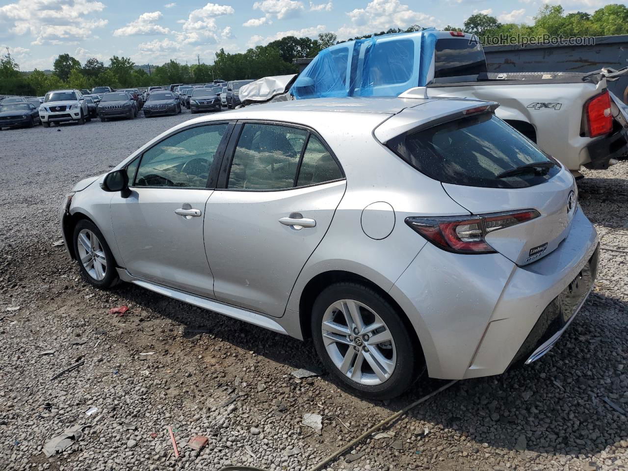 2019 Toyota Corolla Se Silver vin: JTNK4RBEXK3041016