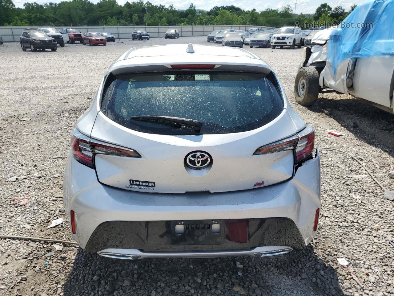 2019 Toyota Corolla Se Серебряный vin: JTNK4RBEXK3041016