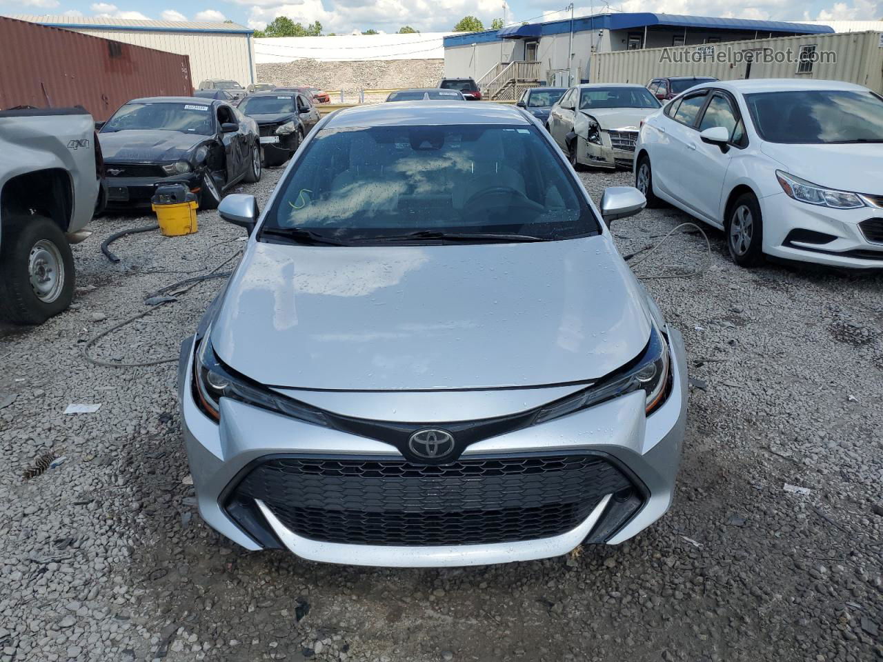 2019 Toyota Corolla Se Silver vin: JTNK4RBEXK3041016