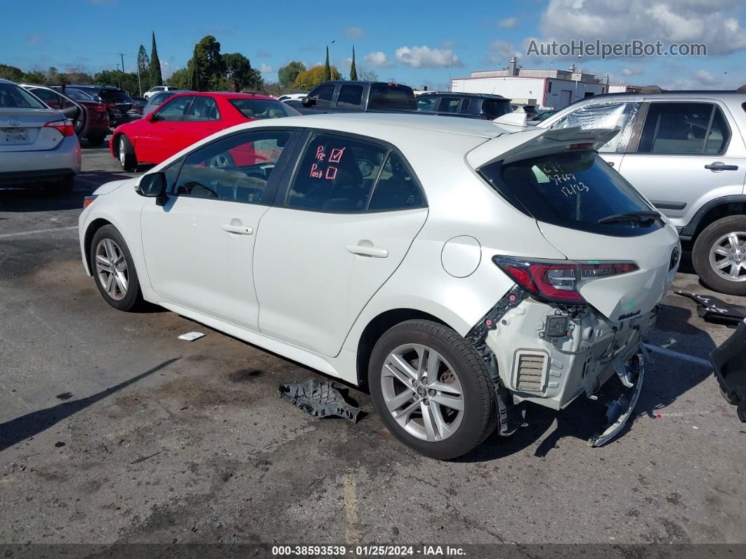 2019 Toyota Corolla Se White vin: JTNK4RBEXK3046300