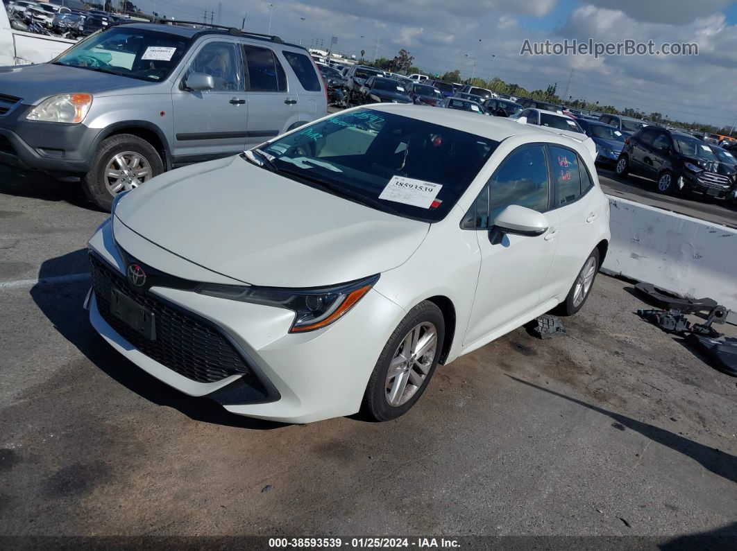 2019 Toyota Corolla Se White vin: JTNK4RBEXK3046300