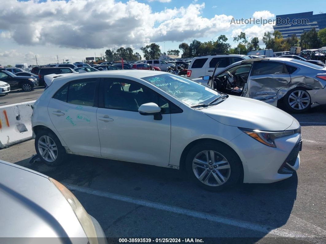 2019 Toyota Corolla Se White vin: JTNK4RBEXK3046300