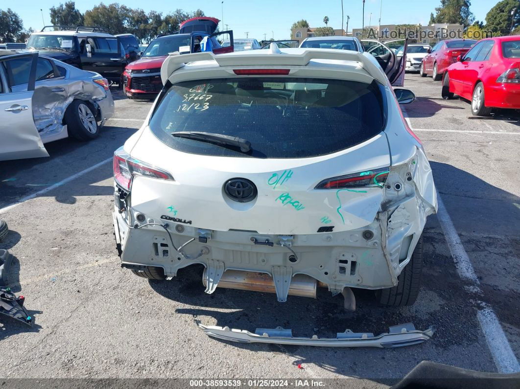 2019 Toyota Corolla Se White vin: JTNK4RBEXK3046300