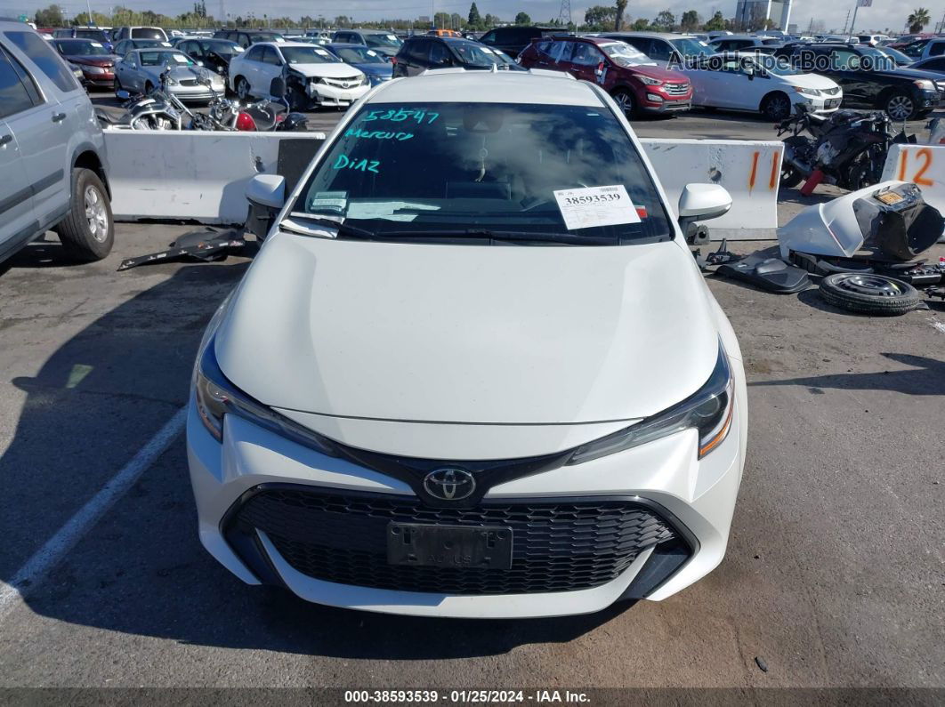 2019 Toyota Corolla Se White vin: JTNK4RBEXK3046300