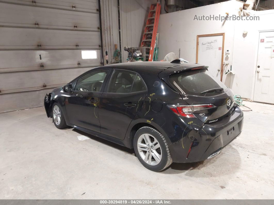 2019 Toyota Corolla Se Black vin: JTNK4RBEXK3048113