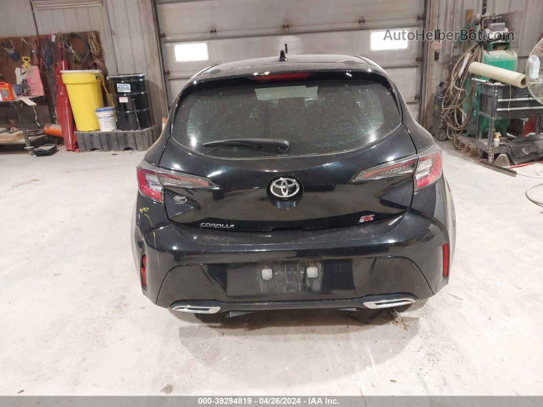 2019 Toyota Corolla Se Black vin: JTNK4RBEXK3048113