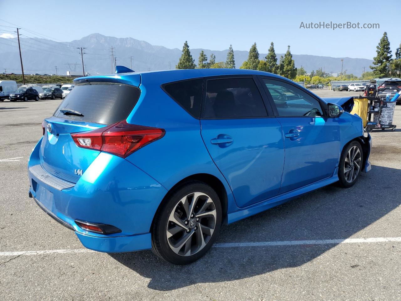 2017 Toyota Corolla Im  Blue vin: JTNKARJE5HJ543592