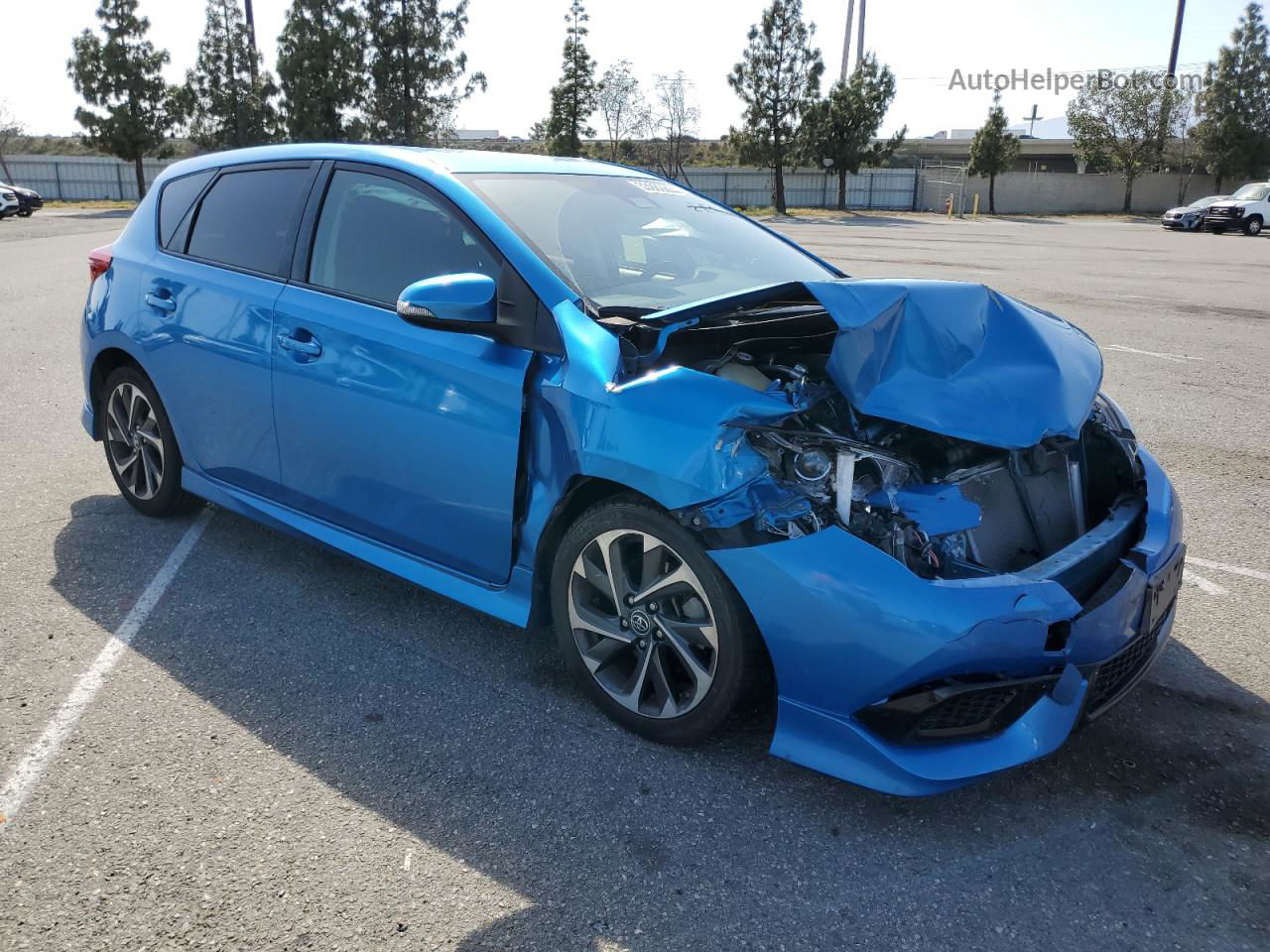 2017 Toyota Corolla Im  Blue vin: JTNKARJE5HJ543592